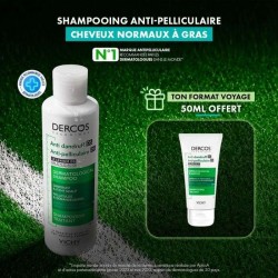 Vichy Dercos Anti-Pelliculaire DS Cheveux Gras 200ml + 50ml Offert